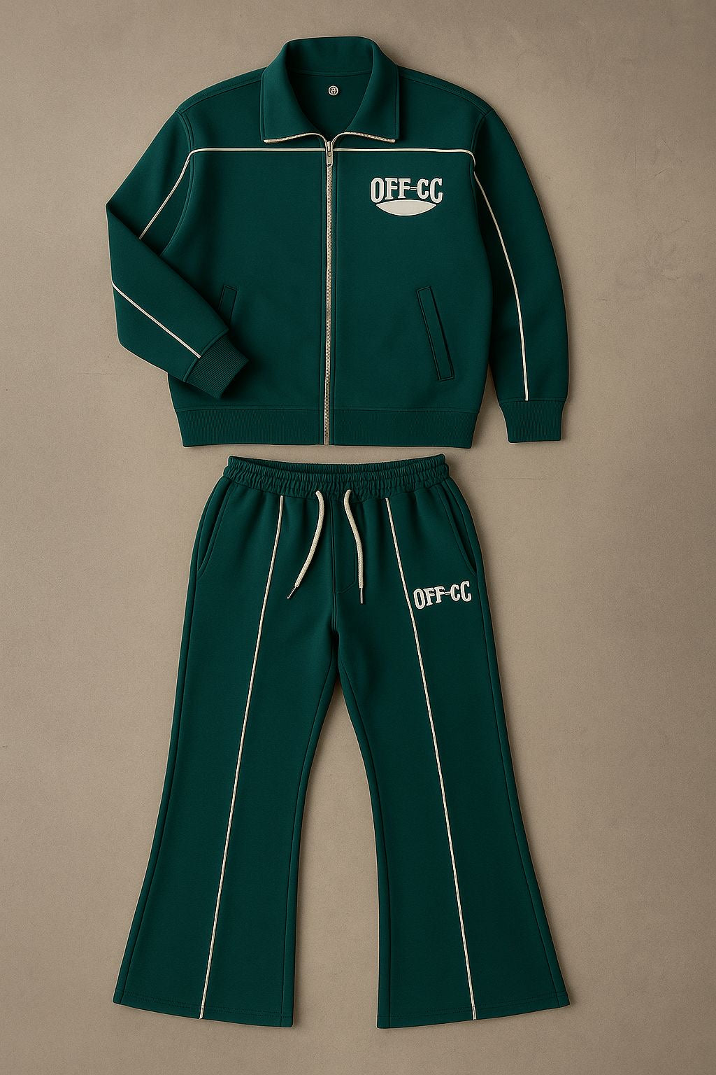 OFF-CC Premium Tracksuit Set – Unisex Streetwear 2-Piece