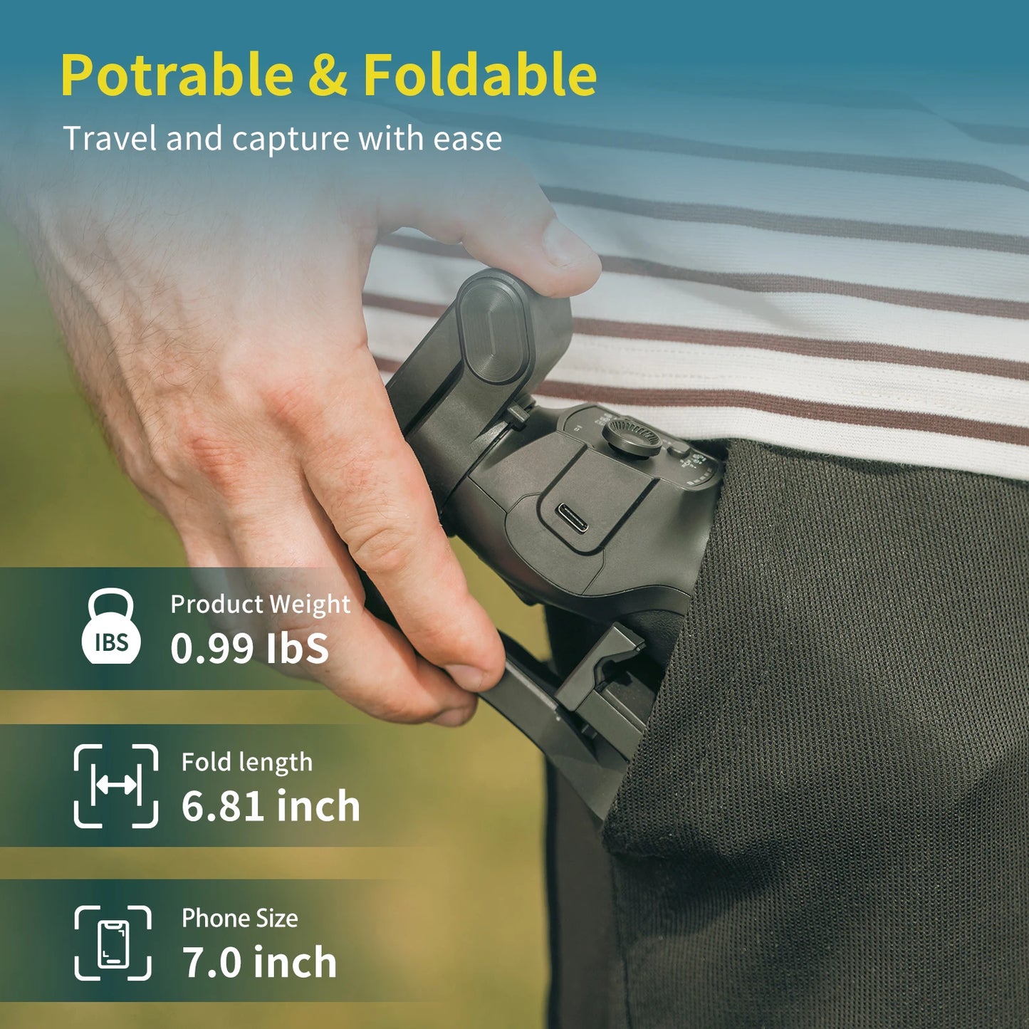 3-Axis Smartphone Gimbal Stabilizer