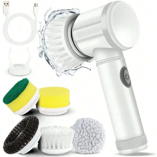 7-in-1 Electric Spin Scrubber – Rechargeable Bathroom & Tile Cleaning Brush