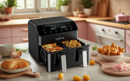 "8L High-Power Air Fryer - Smoke-Free Cooking."