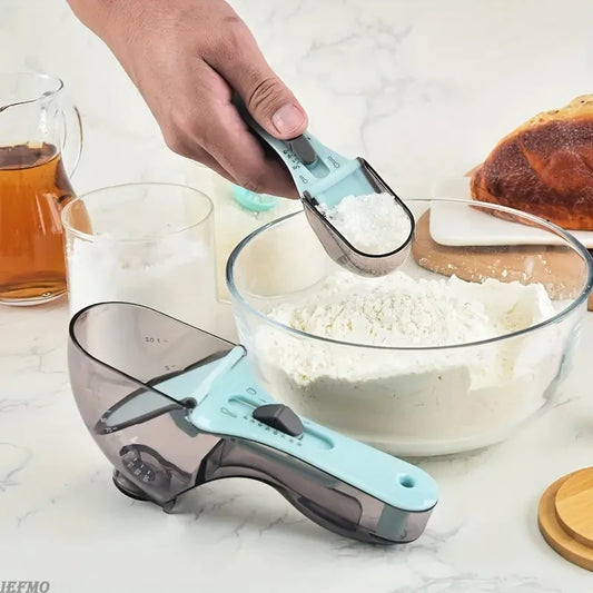 Adjustable Measuring Spoon & Cup – 2-in-1 Tool for Dry & Liquid Ingredients