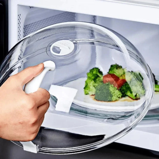Microwave Plate Cover with Steam Vent – BPA-Free, Heat-Resistant & Clear Lid