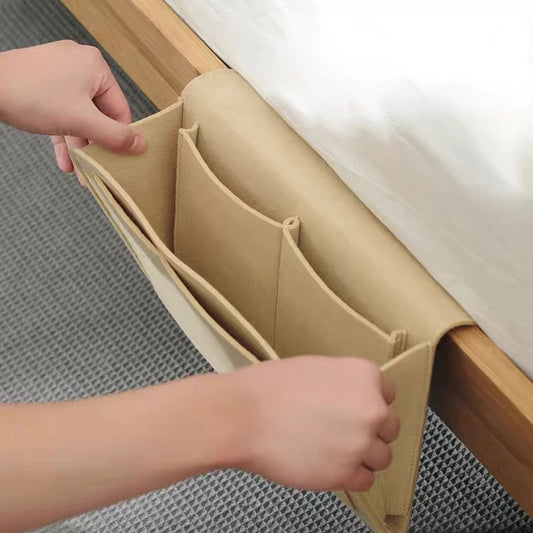 Felt Bedside Storage Organizer – Hanging Caddy with Pockets for Couch or Bed