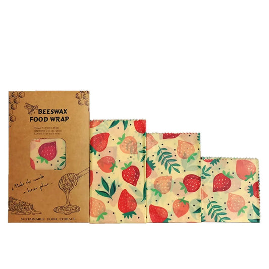Reusable Beeswax Food Wraps – Organic, Eco-Friendly, Plastic-Free Storage